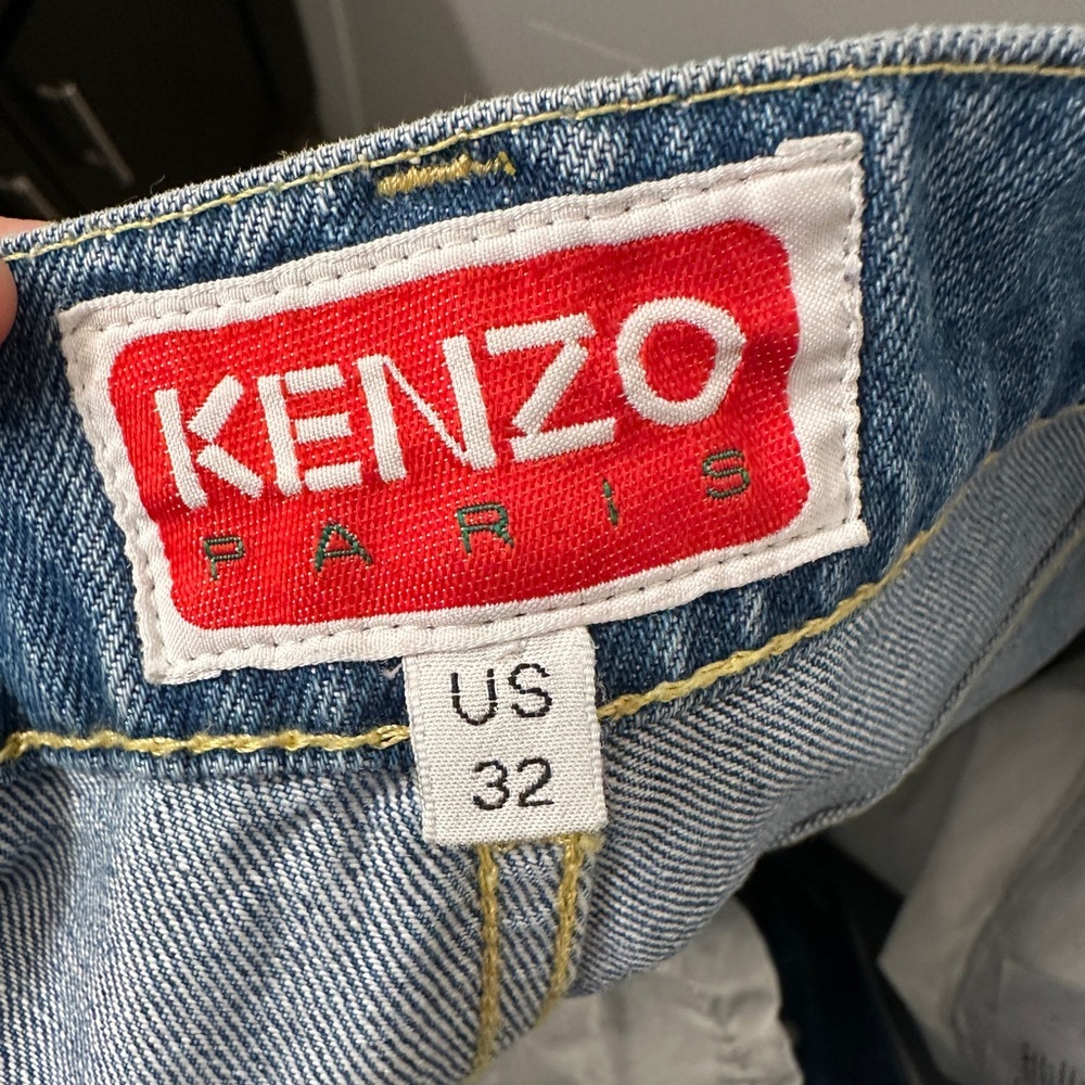 Kenzo Blue Relaxed Men Jeans - Picture 8 of 8